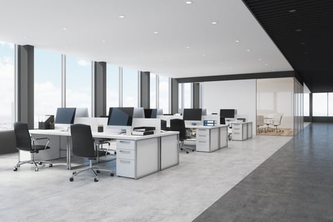 Clean modern office