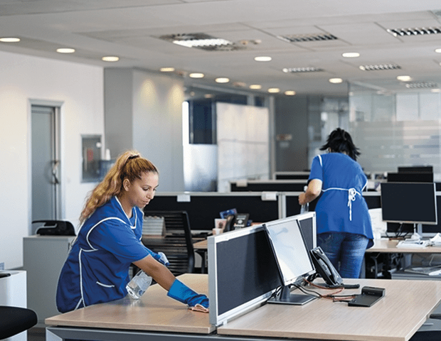 female-cleaners-on-desks